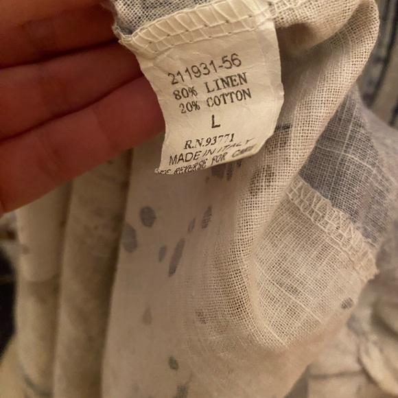 Cristina Vergani Linen Blend Loose Fitting Large Dress - Picture 7 of 10